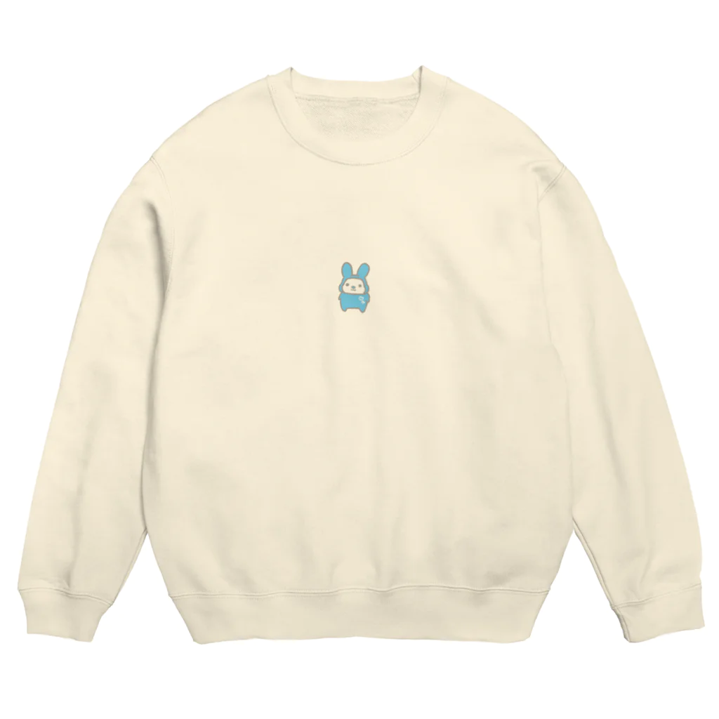 Orionpotatoの推し推しRabbit ブルー 裏面なしver. Crew Neck Sweatshirt