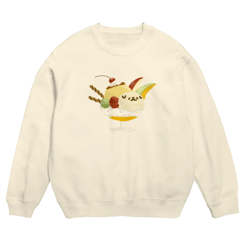 しいくいんのSUNDAYつら犬サンデー Crew Neck Sweatshirt