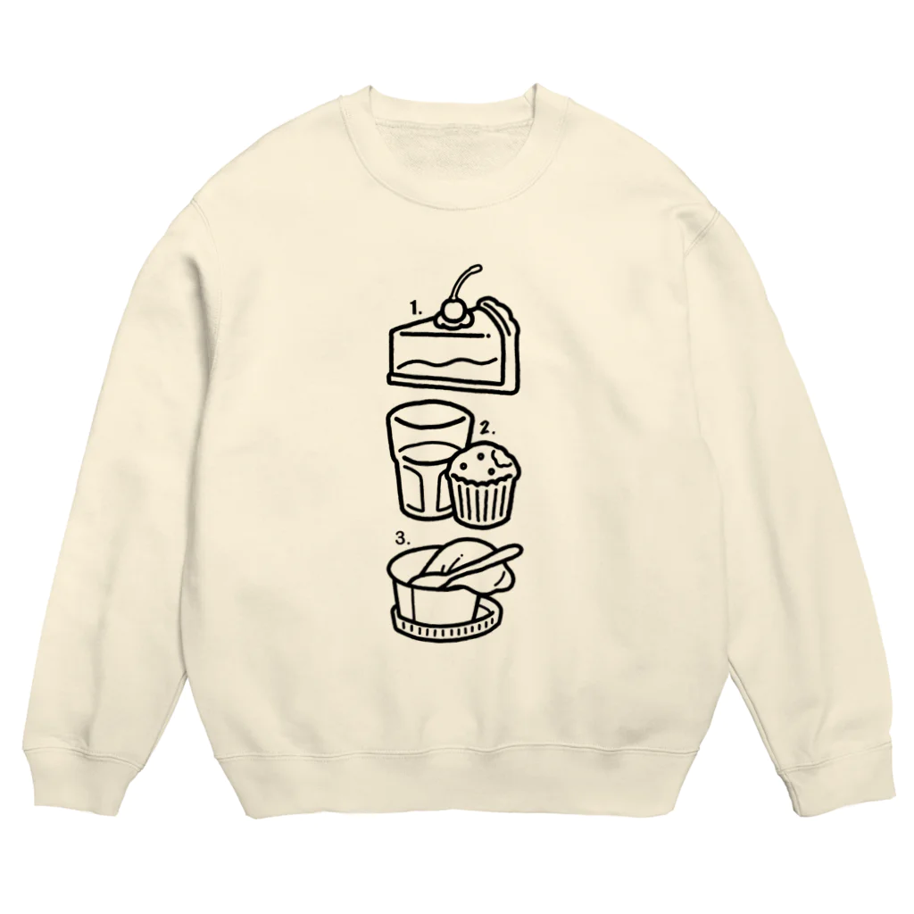 カトウトモカの1.2.3 Crew Neck Sweatshirt