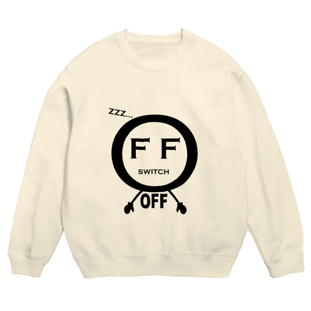 yuccoloのスイッチOFF(淡色用） Crew Neck Sweatshirt