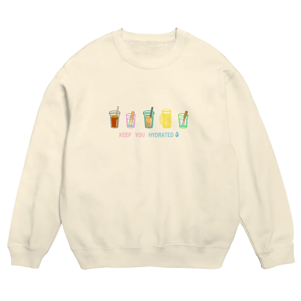 Ohashiのこまめな水分補給を！ Crew Neck Sweatshirt