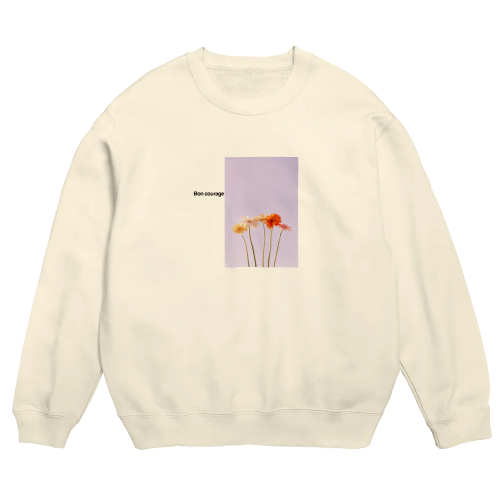 ヨシトノモウチのフラワーフォトプリント Crew Neck Sweatshirt