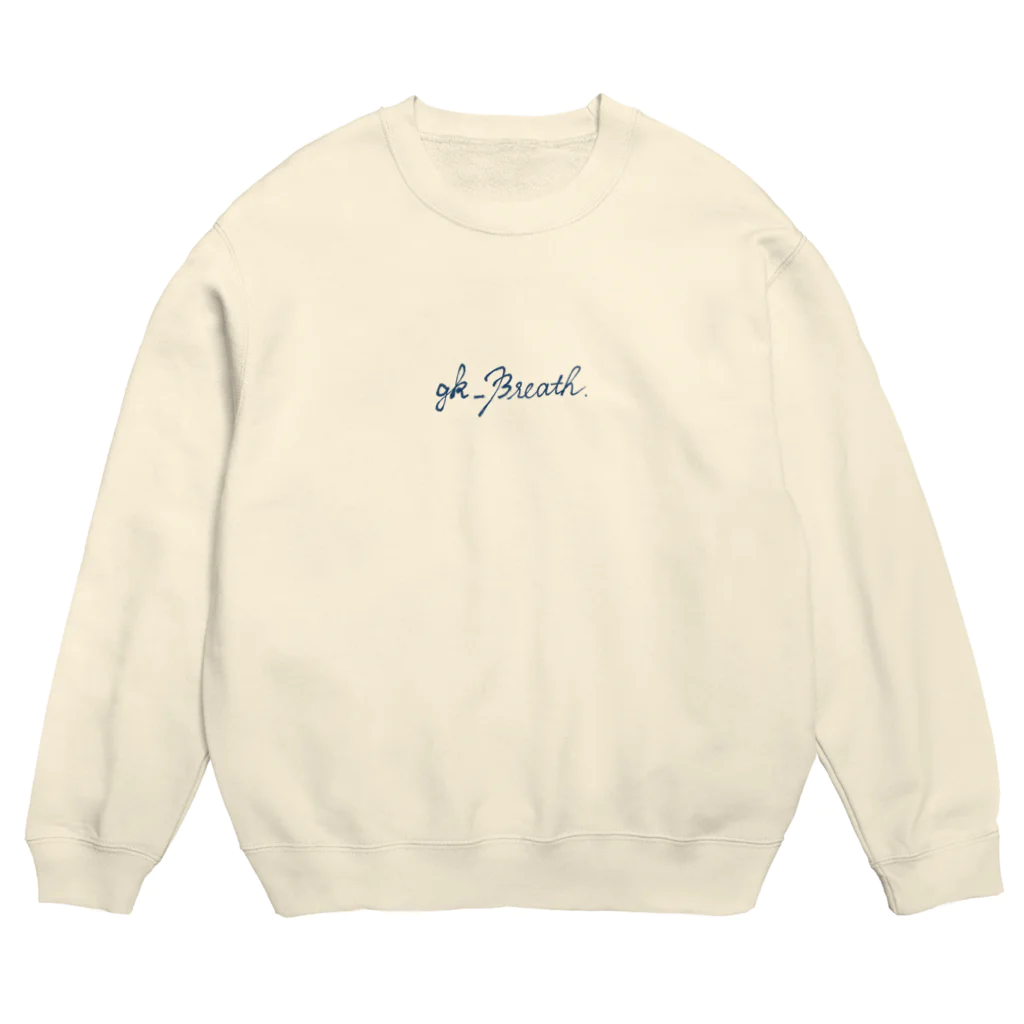 gk_Breath.のシンプルロゴ 3。 Crew Neck Sweatshirt