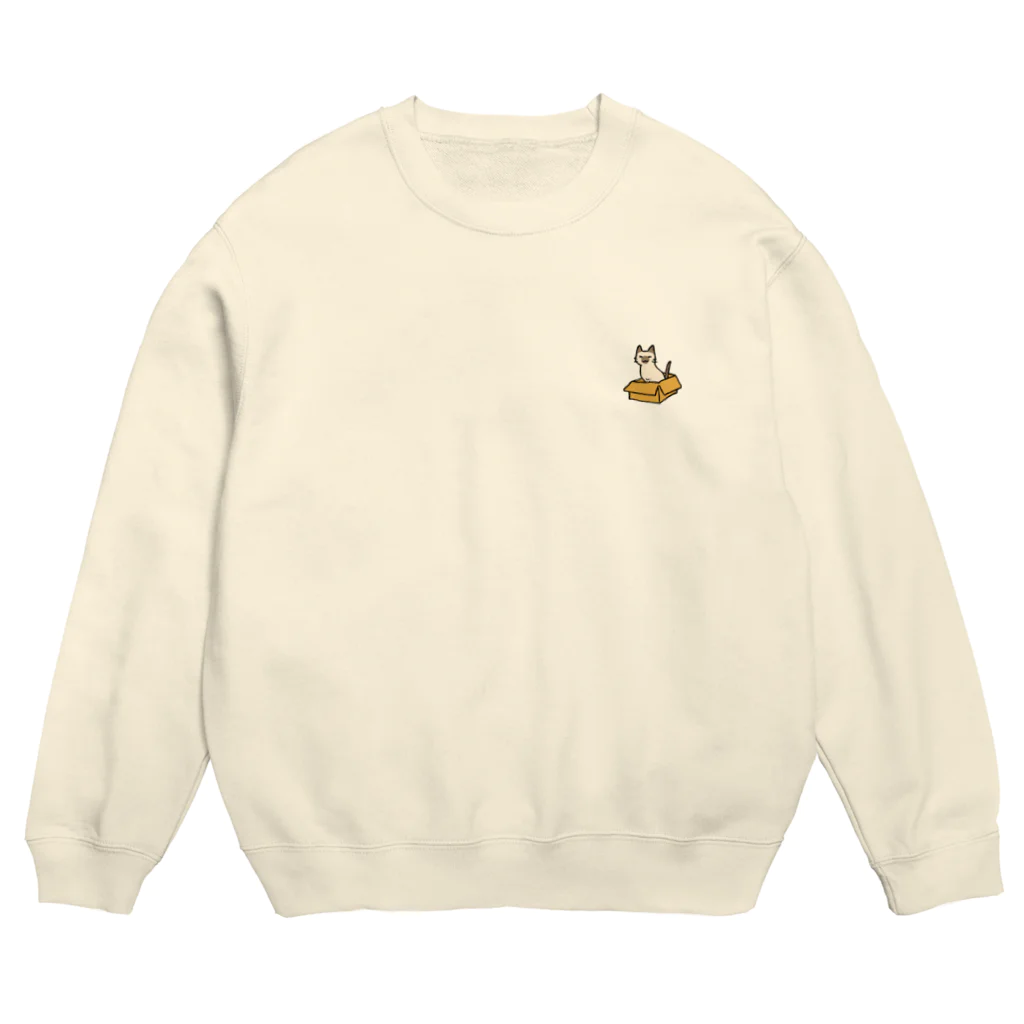 屋根裏シスコのうちのねこ(はこいり) Crew Neck Sweatshirt