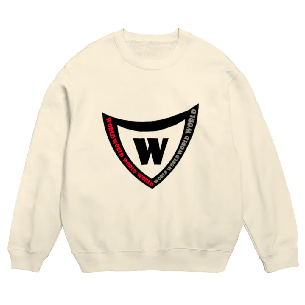 pastelia　shopのグレーレッドワールドZ Crew Neck Sweatshirt