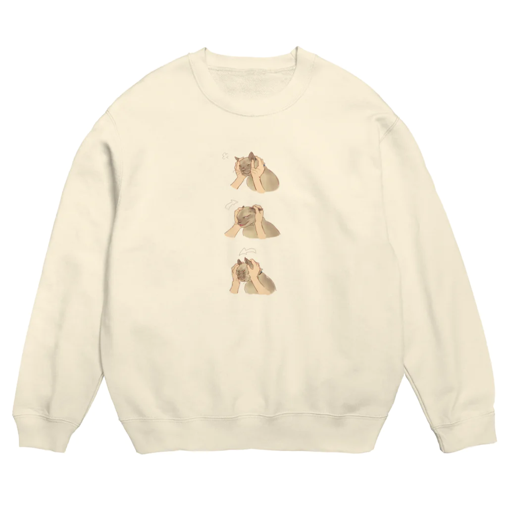 焦豆堂の三段展開 Crew Neck Sweatshirt