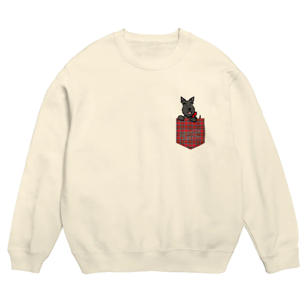 Kizplanning 「Sylph&Devil's」のくろいぬリア【ポケット】 Crew Neck Sweatshirt