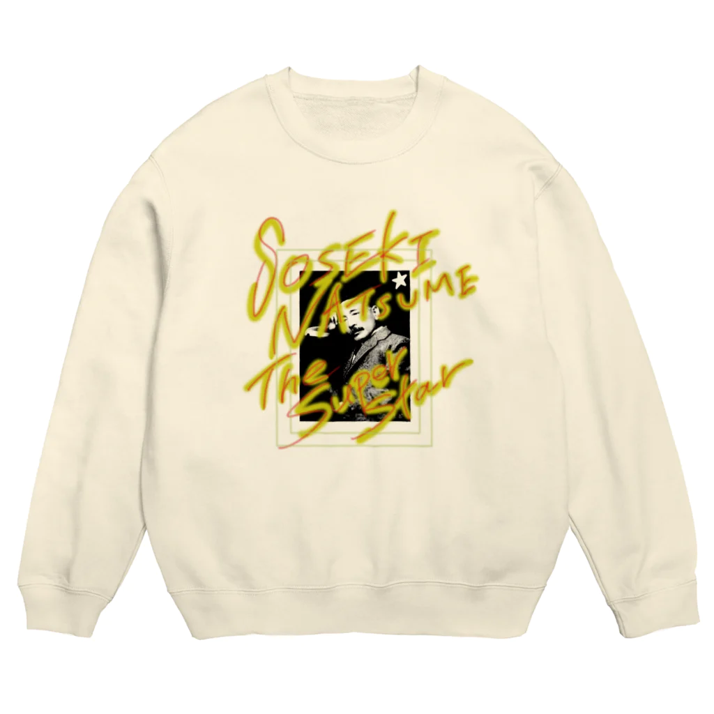 Literateeのスーパースター漱石▪ネオン Crew Neck Sweatshirt