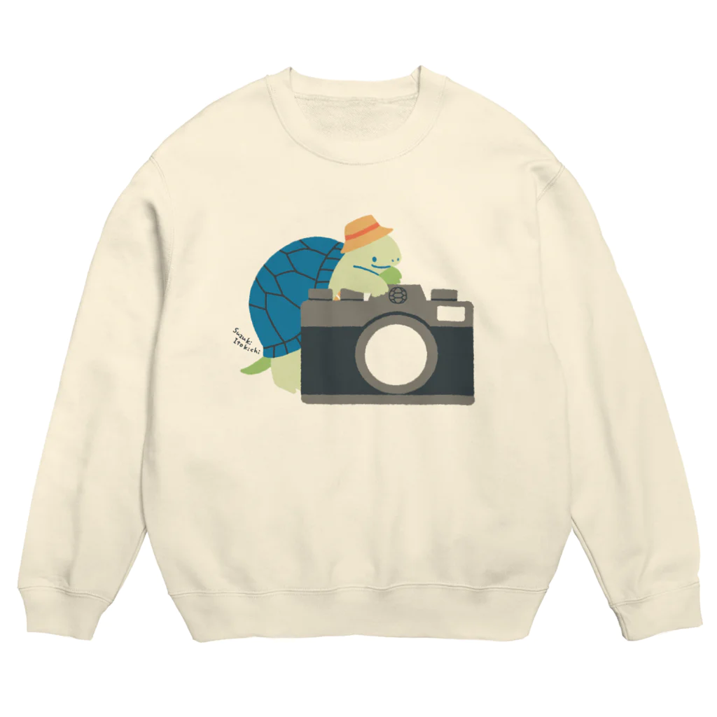 すずきいときちのカメラマン Crew Neck Sweatshirt