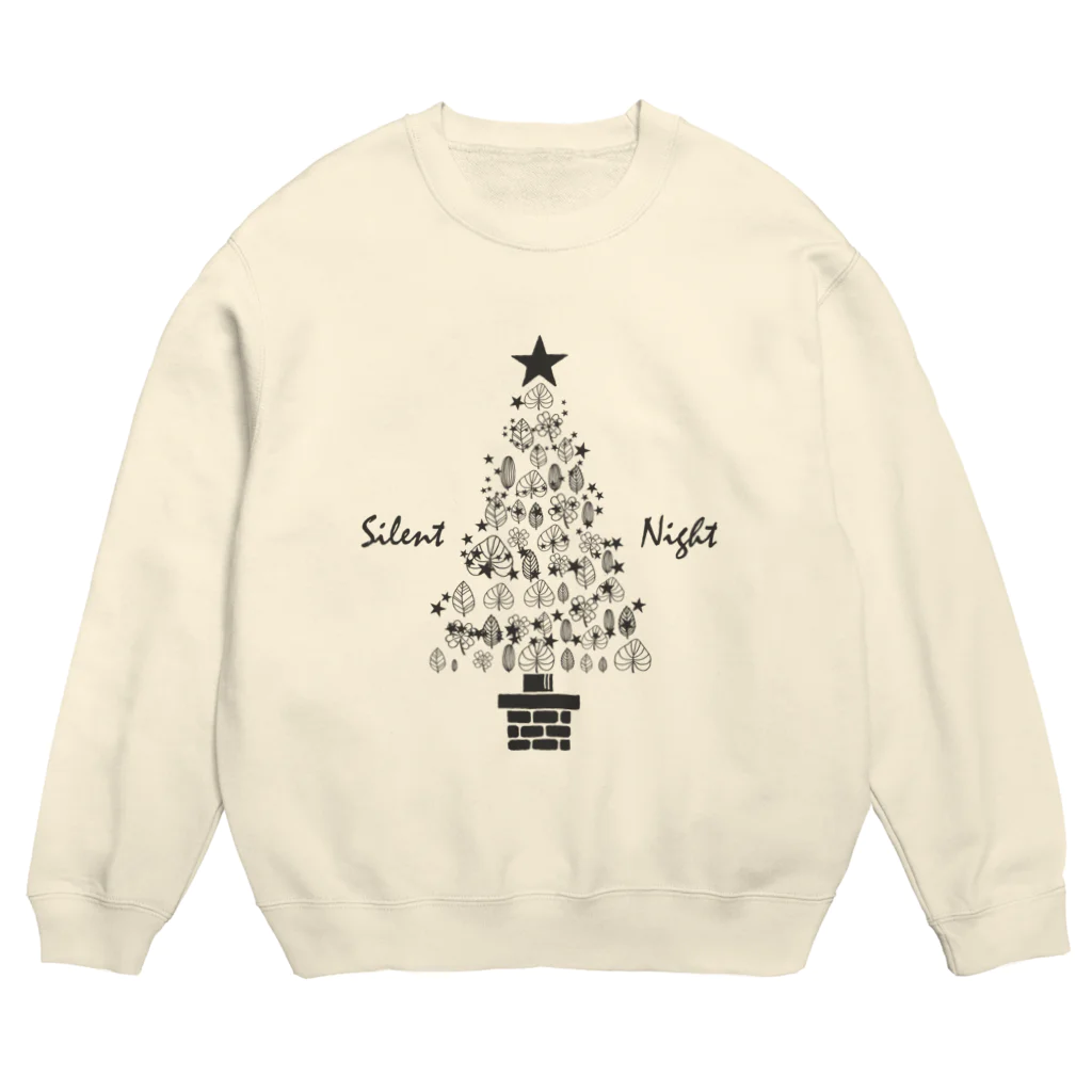 SU-KUの聖なる夜に（濃灰） Crew Neck Sweatshirt