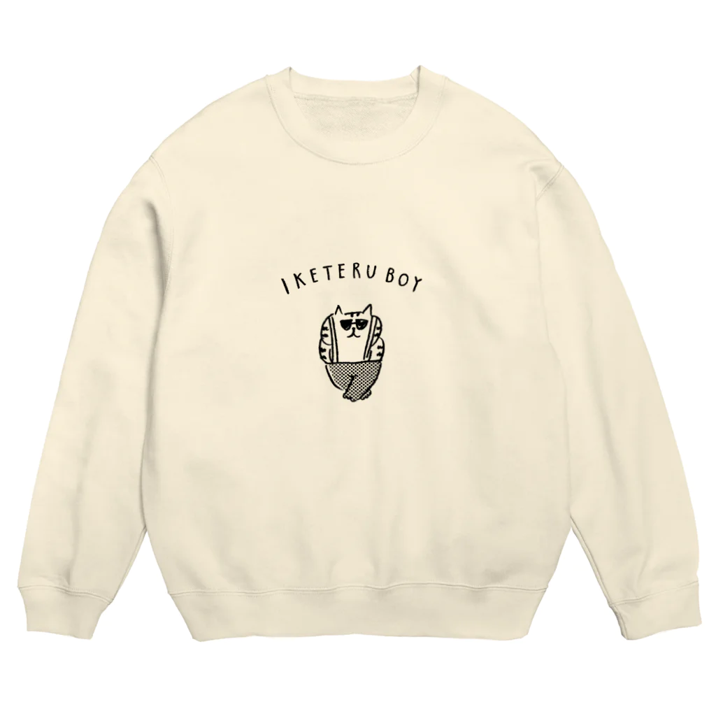 ごろごろにゃんすけのIKETERU BOY Crew Neck Sweatshirt