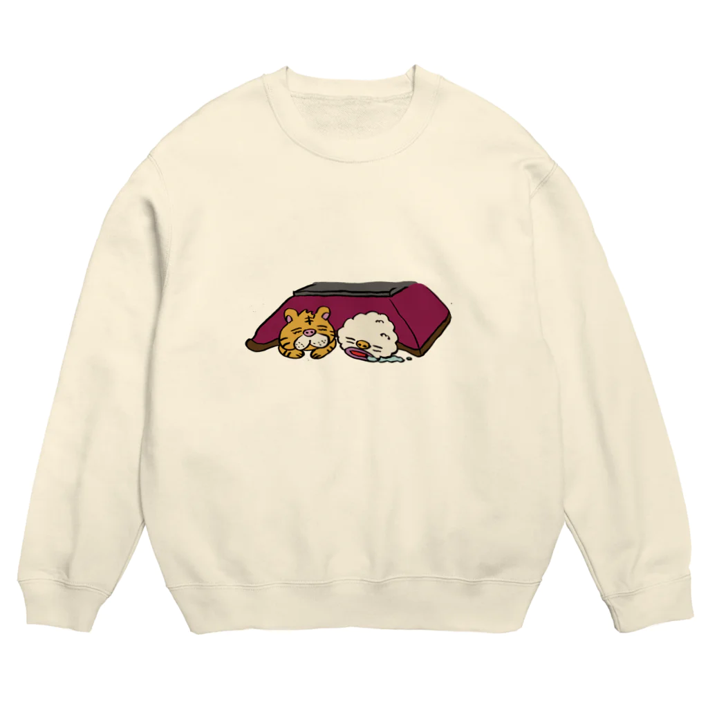 ごはんくんと仲間たちのごはんくんとトラさん Crew Neck Sweatshirt