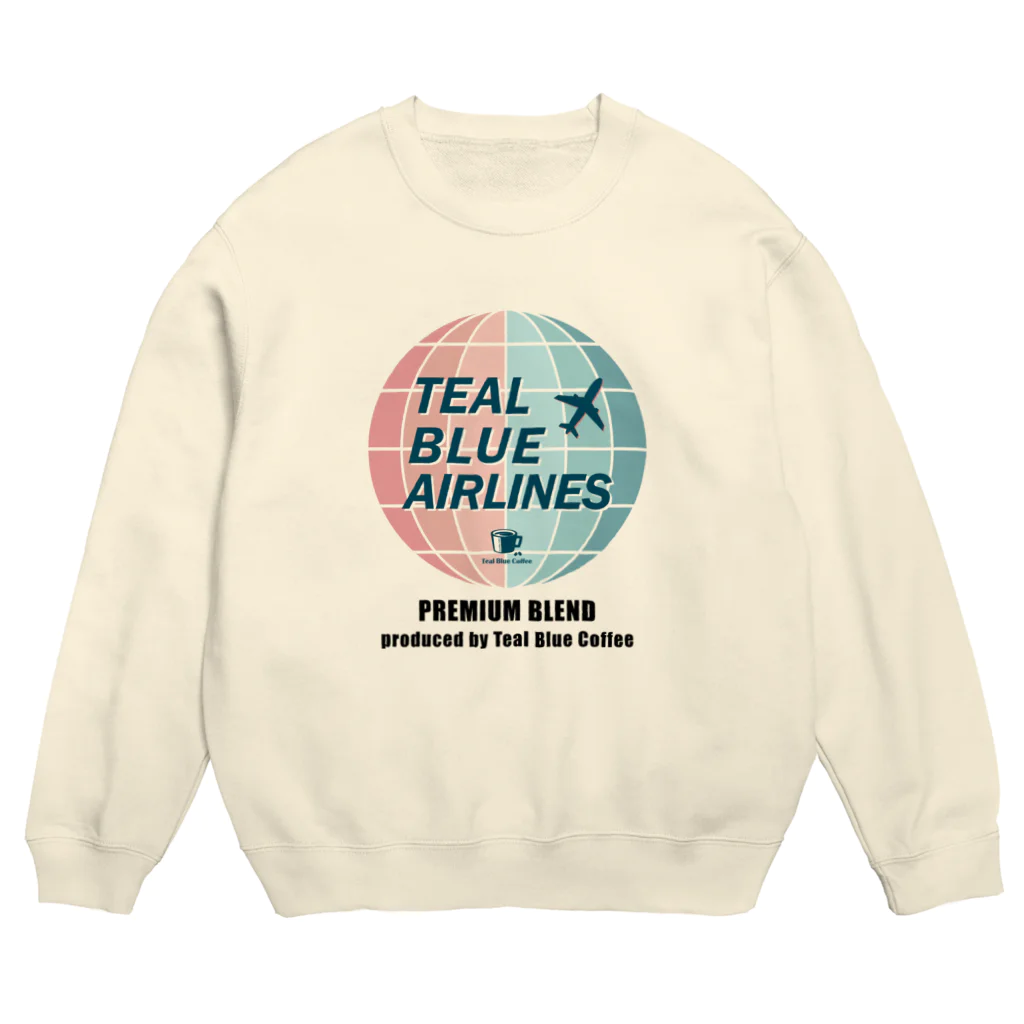 Teal Blue CoffeeのTEAL BLUE AIRLINES Crew Neck Sweatshirt