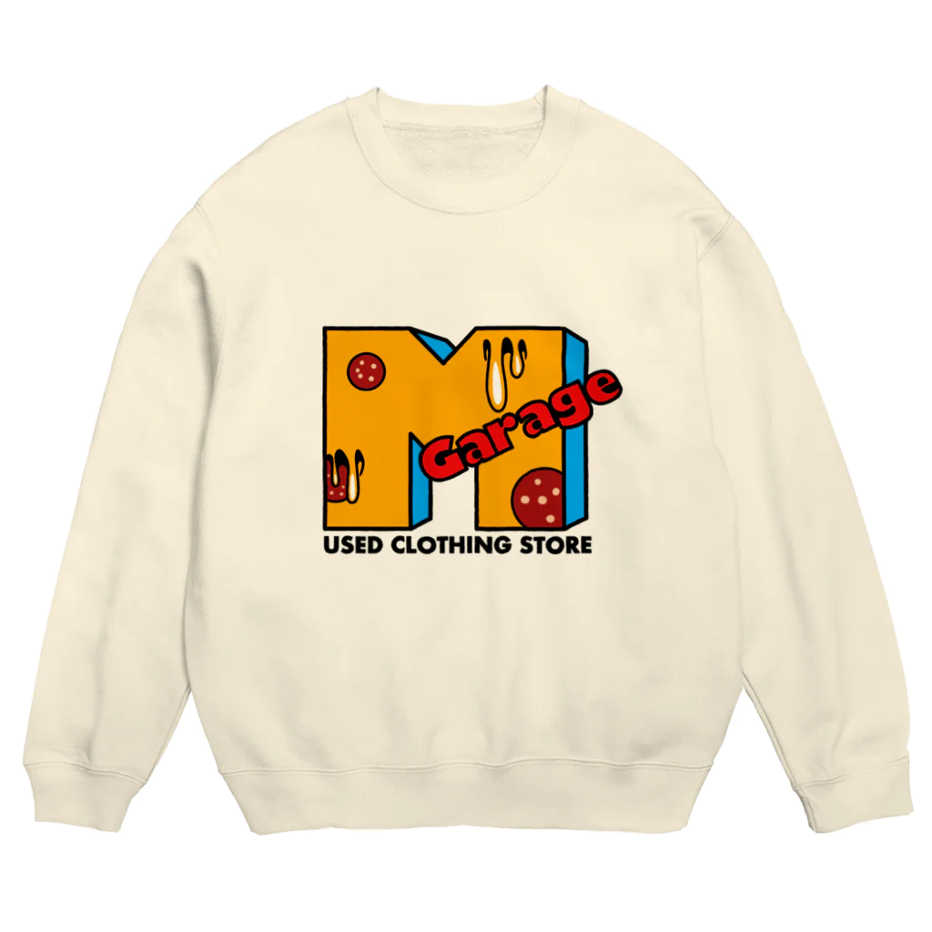 MGarag used clothing のMGarage used clothing 🍕オリジナル　ファンキーロゴ Crew Neck Sweatshirt