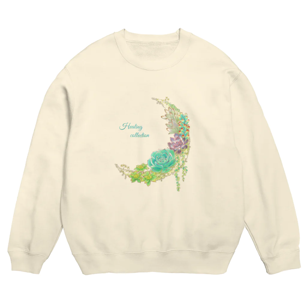 DOTEKKOのT-29 Succulents moon Crew Neck Sweatshirt