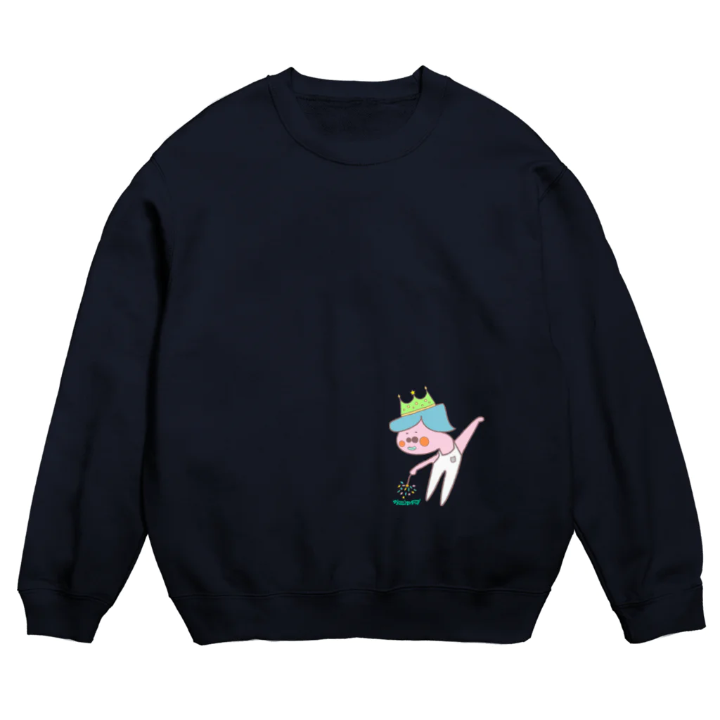 カニホイップの新体操（線香花火＆王冠） Crew Neck Sweatshirt