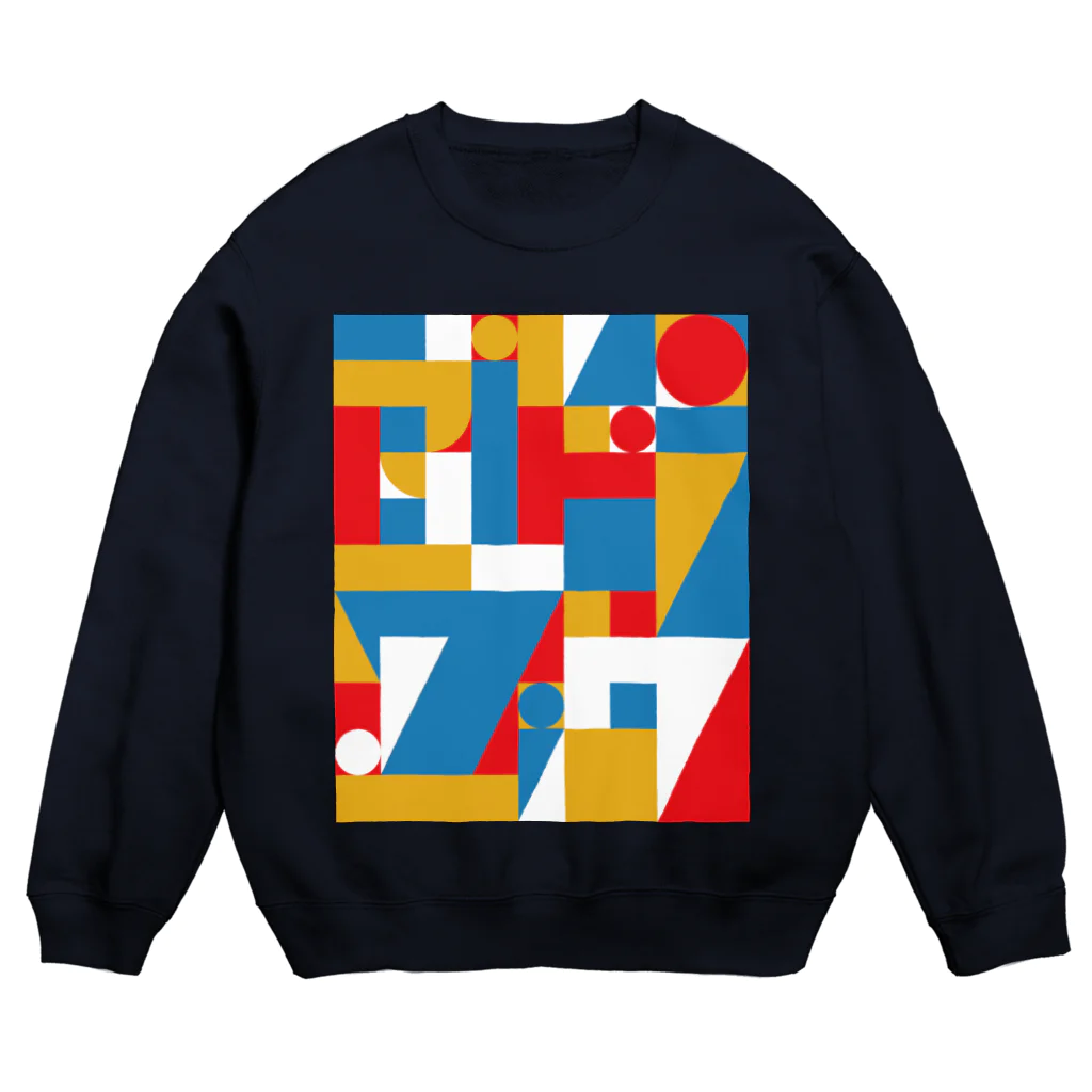 窓枠のお店の窓枠柄 Crew Neck Sweatshirt