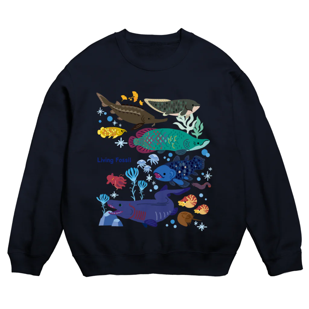 みなとまち層の生きた化石たち Crew Neck Sweatshirt