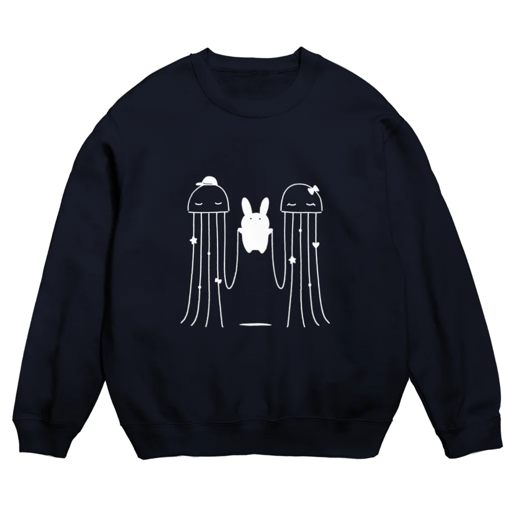 soratoの宇宙人とうさぎ Crew Neck Sweatshirt