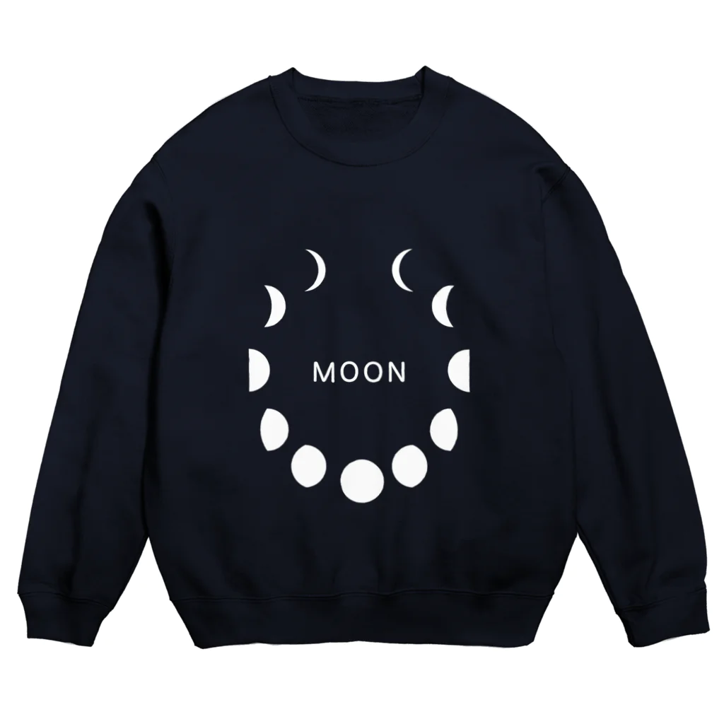 謎はないけど謎解き好きのお店のMOON PHASES Crew Neck Sweatshirt