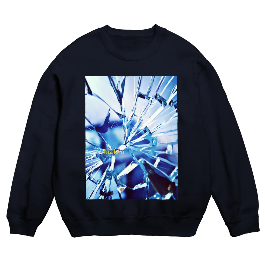 mitchi77のbroken Crew Neck Sweatshirt