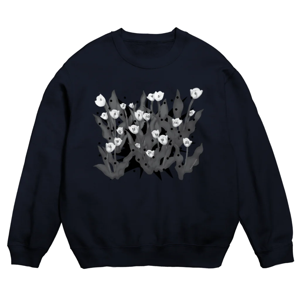 SHOP CMYKのCounting the flowers-D 全2色 Crew Neck Sweatshirt