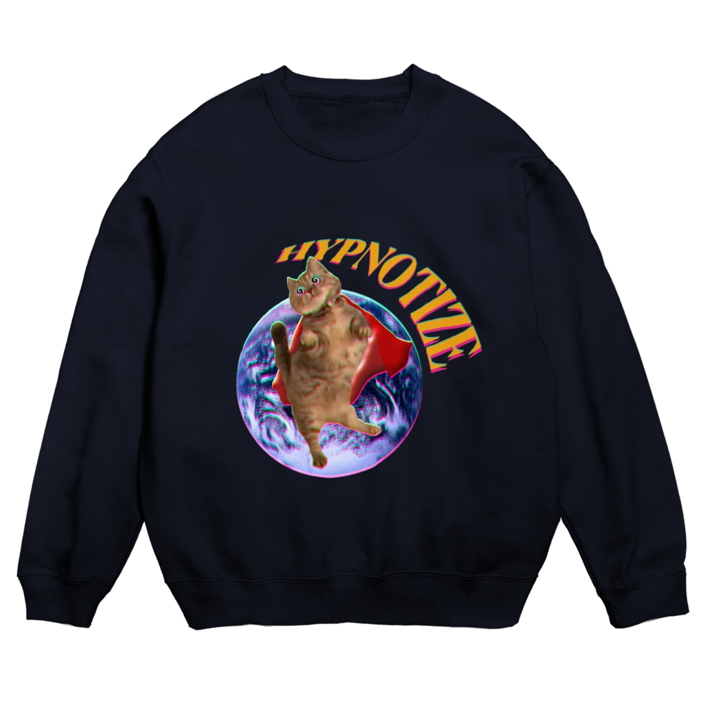 nemiの催眠キャット Crew Neck Sweatshirt