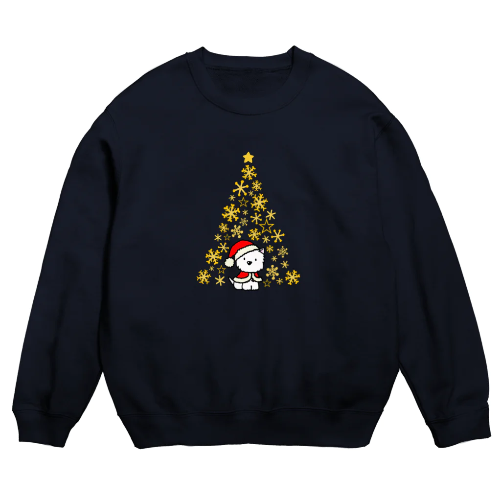 Kizplanning 「Sylph&Devil's」のしろいぬルッチー【X’mas限定ツリー】 Crew Neck Sweatshirt