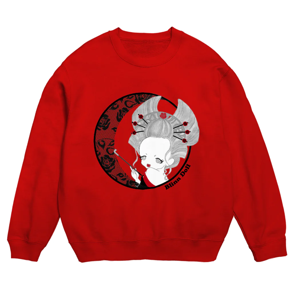 うららのすけのヒトリアソビのBlinnDoll❤B Crew Neck Sweatshirt