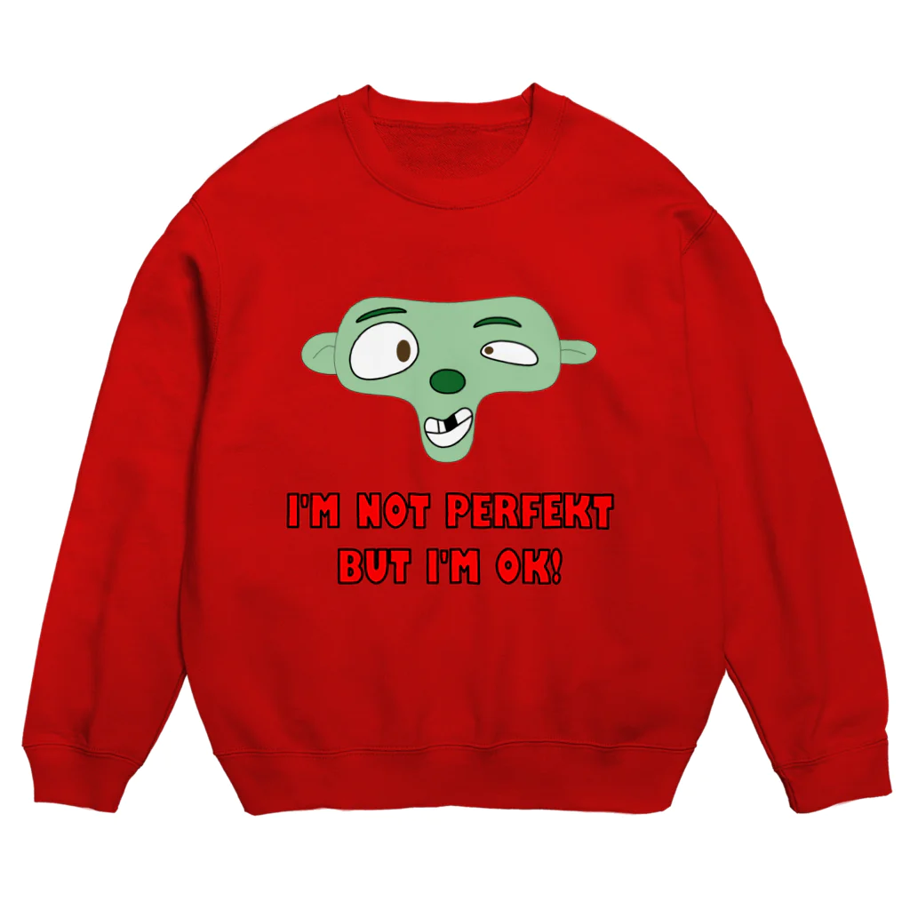 Pat's WorksのI'm not perfekt Crew Neck Sweatshirt