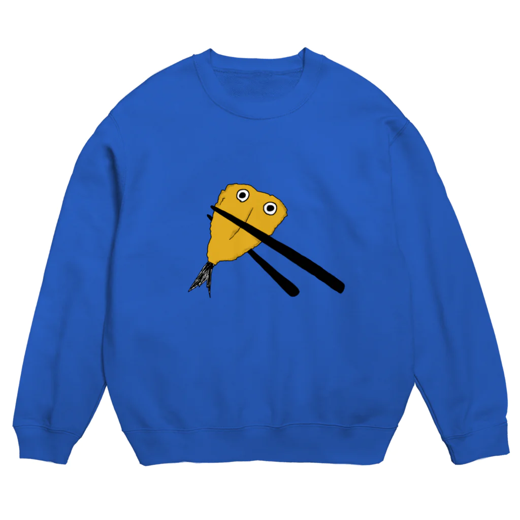 惣菜屋のアジフライ2 Crew Neck Sweatshirt