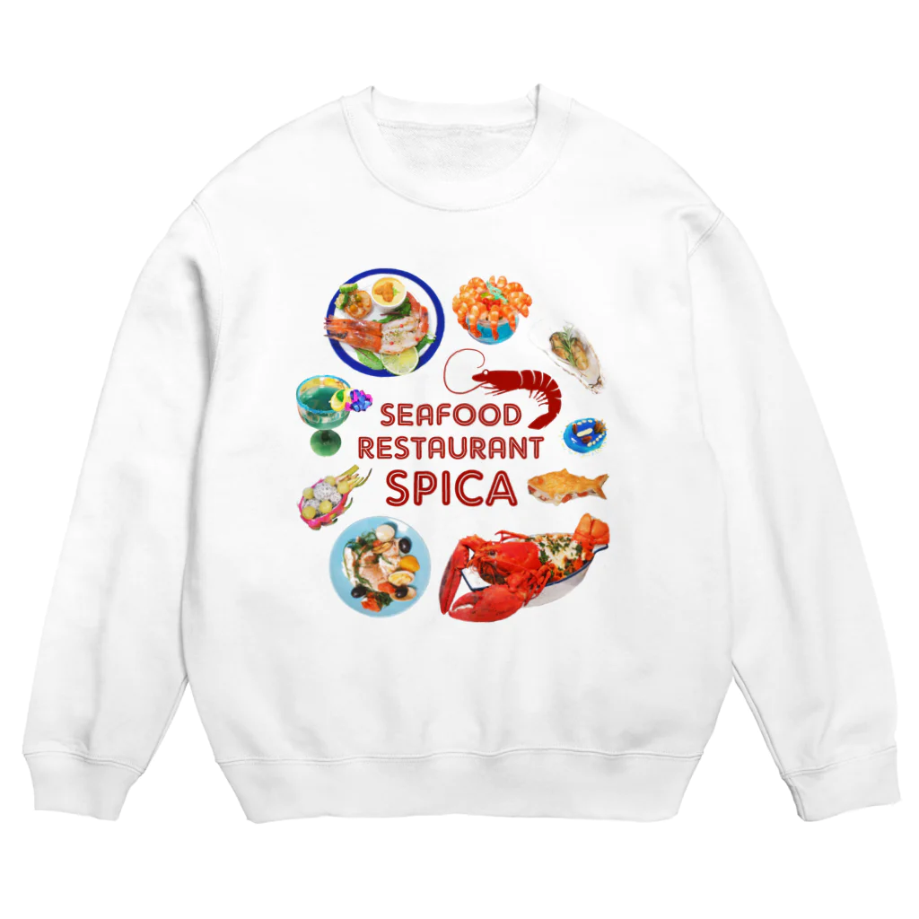 spicaのシーフードレストラン スピカ Crew Neck Sweatshirt