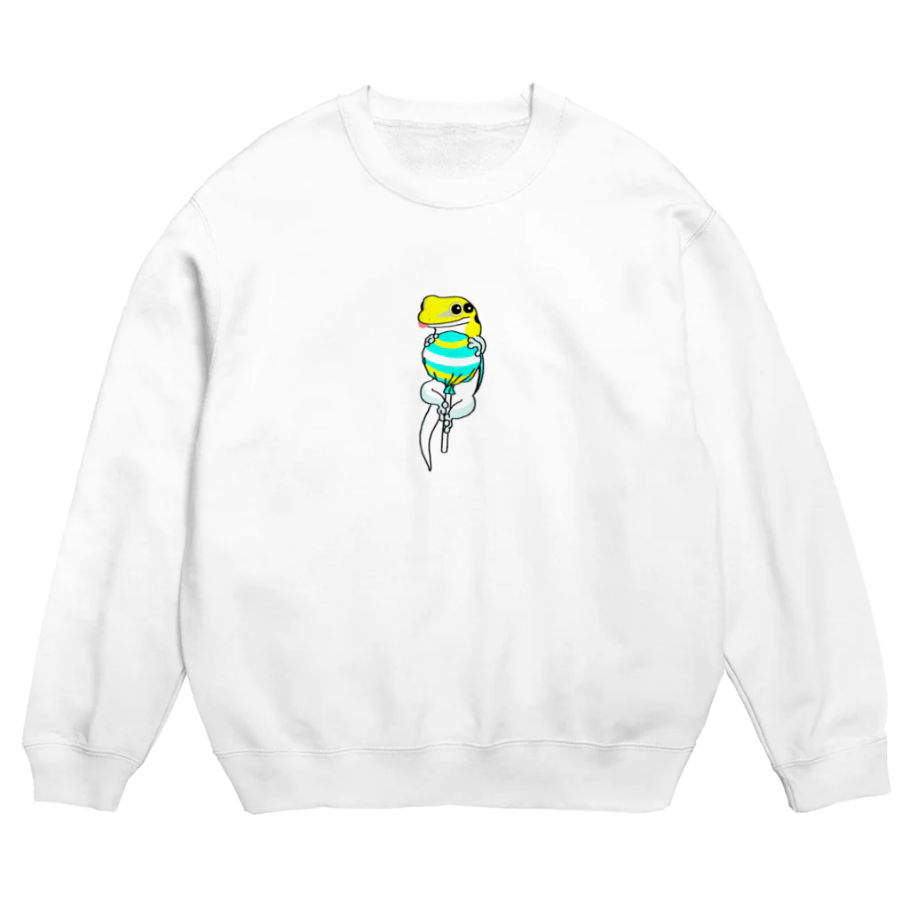 ナッホのロリポップモチーフ(クレンメリーヒルヤモリ) Crew Neck Sweatshirt