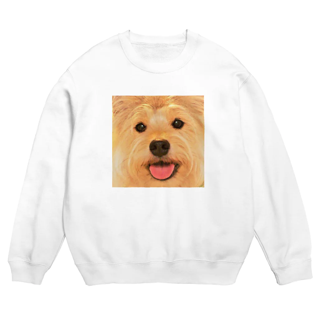 popcorn_jumpのめんこにっこり Crew Neck Sweatshirt