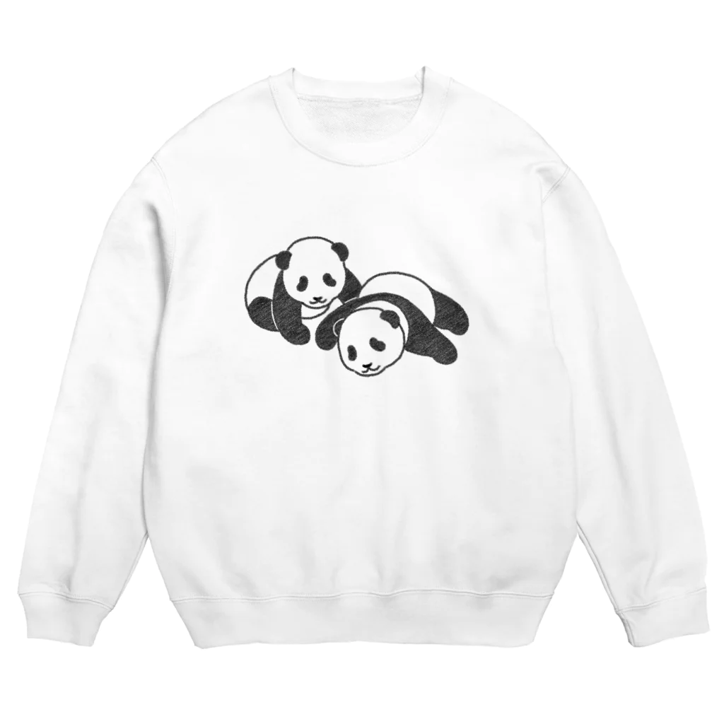 chippokeの双子パンダ Crew Neck Sweatshirt