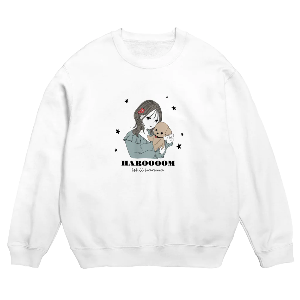 HAROOOOMの石井陽菜コラボアイテム(color) Crew Neck Sweatshirt