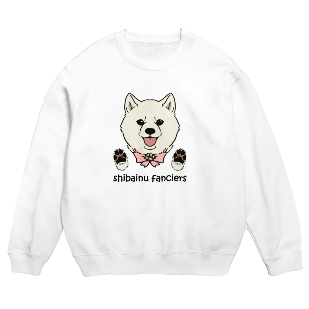 豆つぶのshiba-inu fanciers(白柴) Crew Neck Sweatshirt