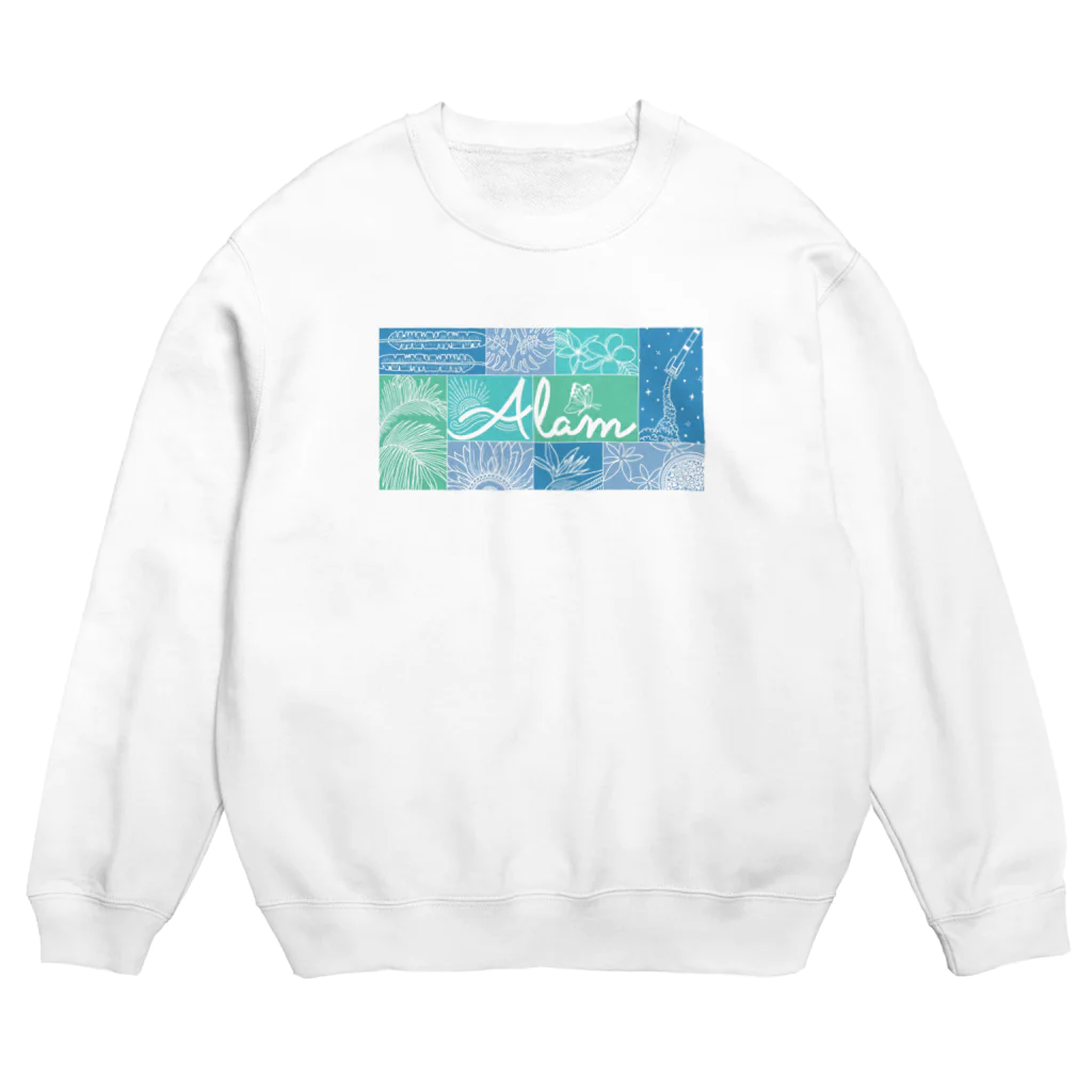 ALAMのALAM Ubin / BLUE Crew Neck Sweatshirt