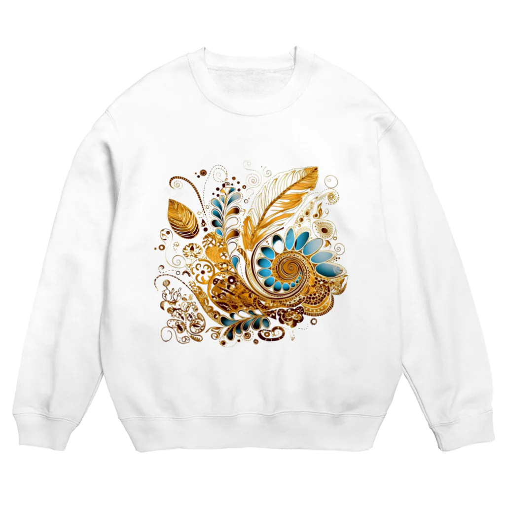 Connect Happiness DesignのGolden  Leaves Crew Neck Sweatshirt