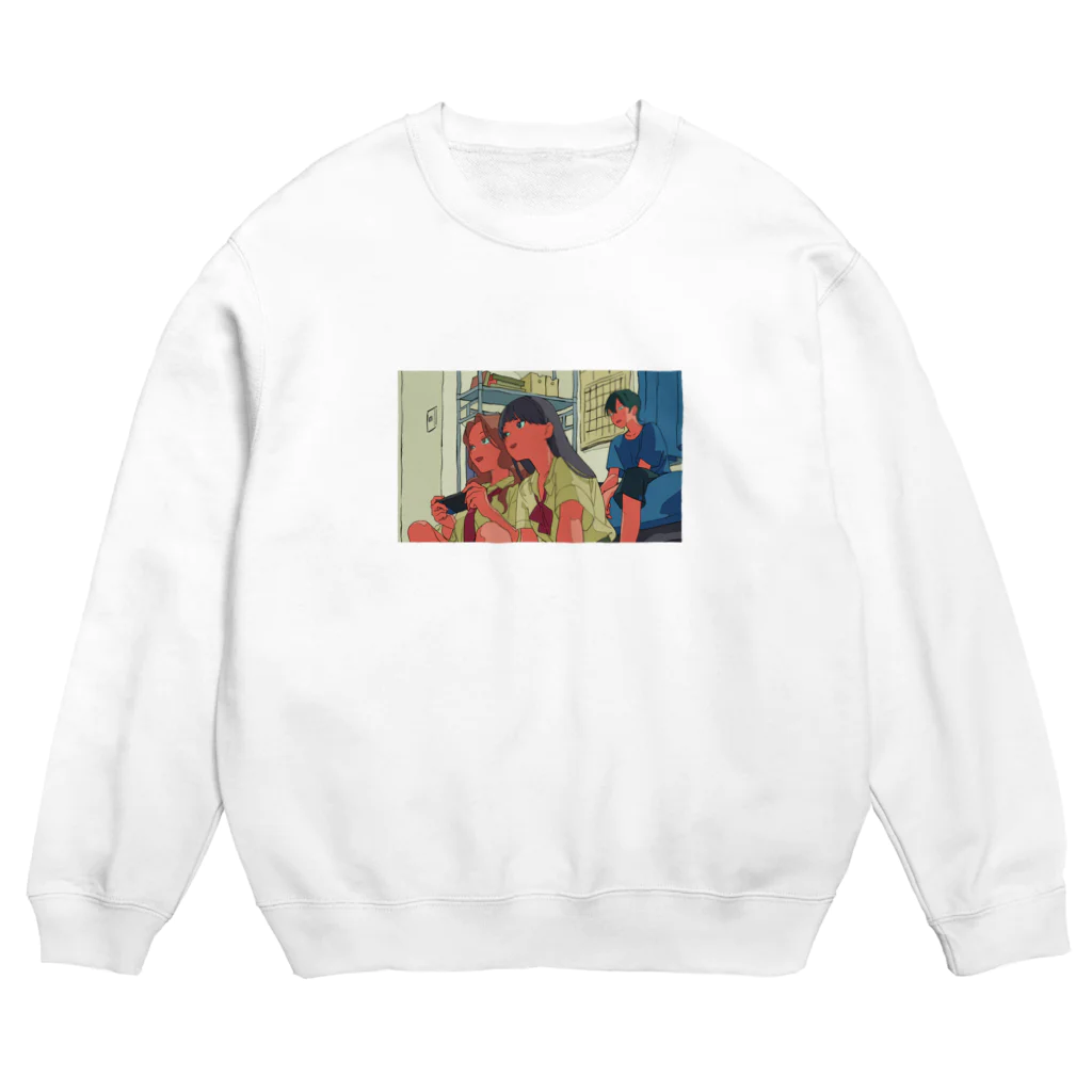 私立パラの丸高校のゲーム中のスウェット Crew Neck Sweatshirt