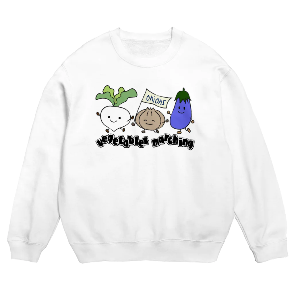 sari'sのvegetables marching Crew Neck Sweatshirt