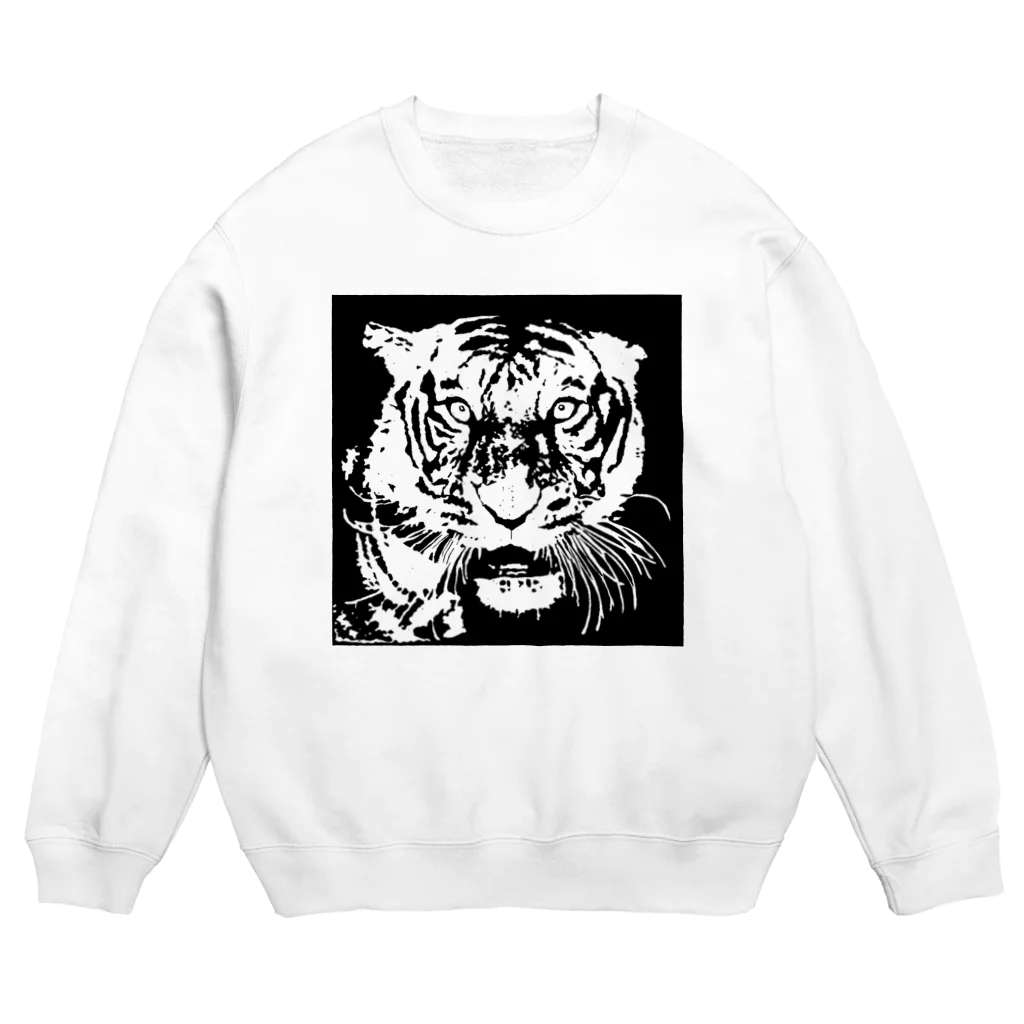 TIGER_LEEのブルース・リー先生 お気に入りの寅 🐯 Crew Neck Sweatshirt