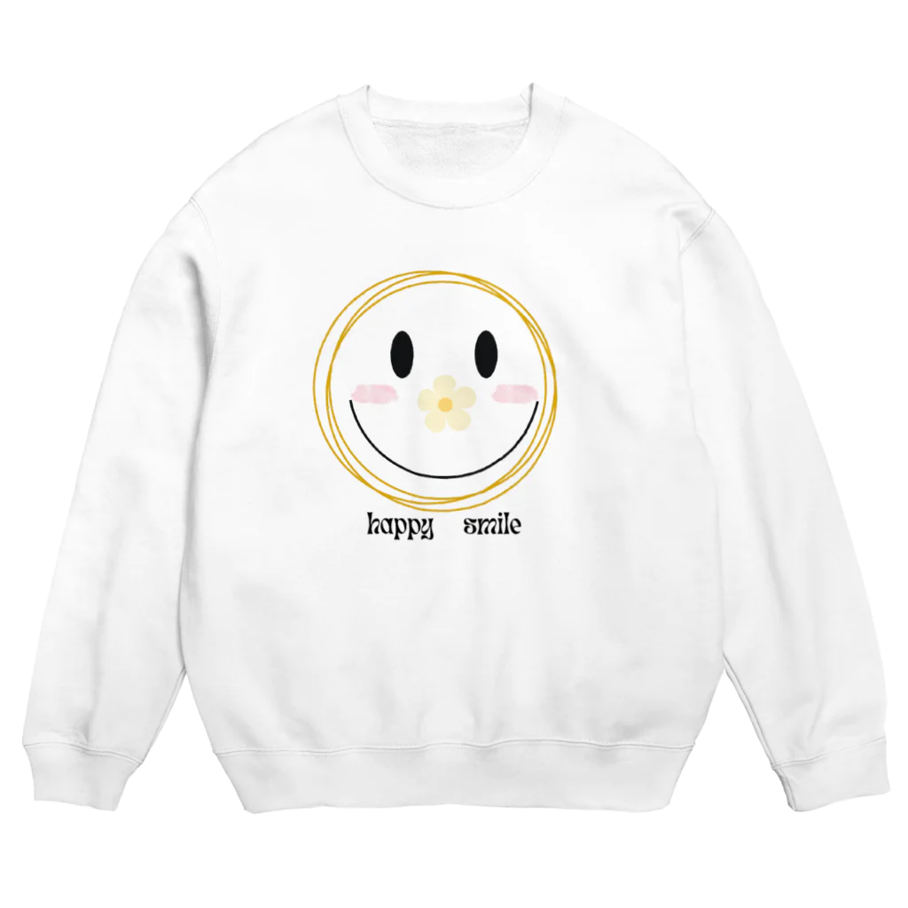 BuuuHomeの幸せ笑顔 Crew Neck Sweatshirt