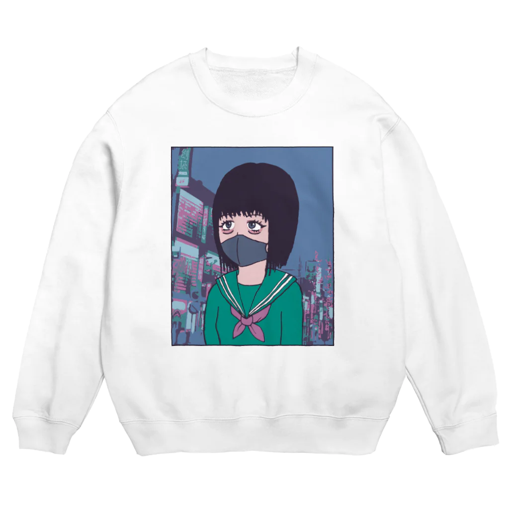 すちゃもんがの制服地雷系女子₍ ^. ̫ .^ ₎ Crew Neck Sweatshirt