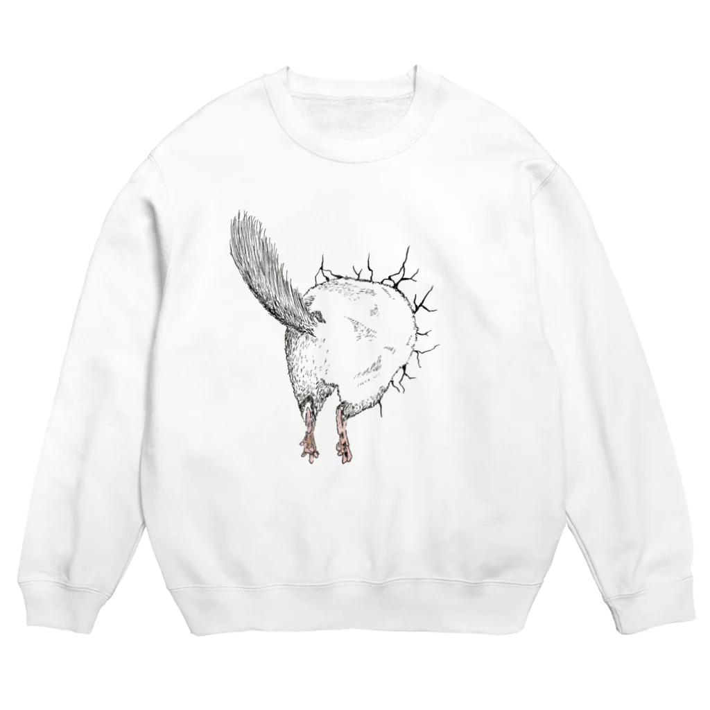 おもちのシンプルチンチラオケツツマリ Crew Neck Sweatshirt