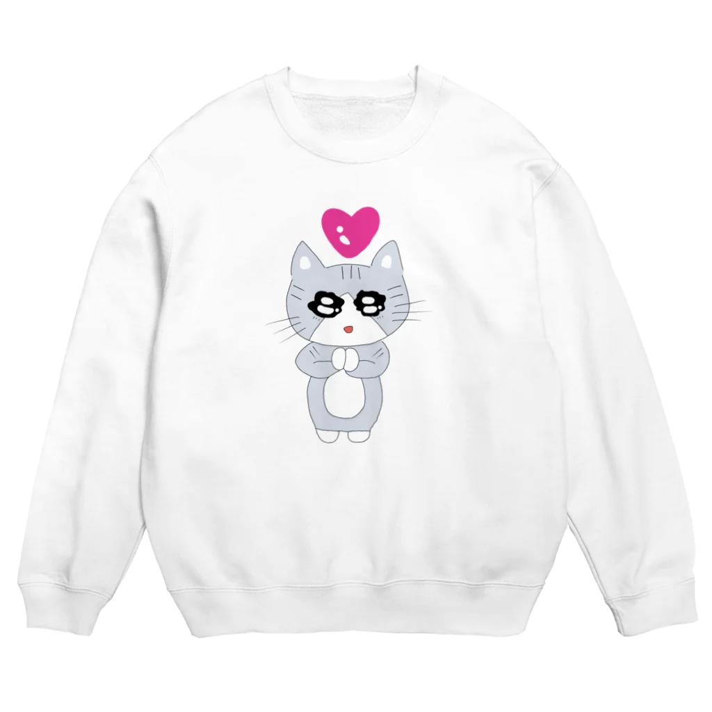 ねこねこねこ！のおねだりまるちゃん Crew Neck Sweatshirt