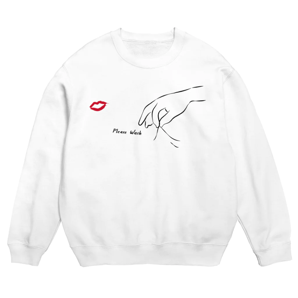 AGOAの洗濯して下さい　口紅汚れ Crew Neck Sweatshirt