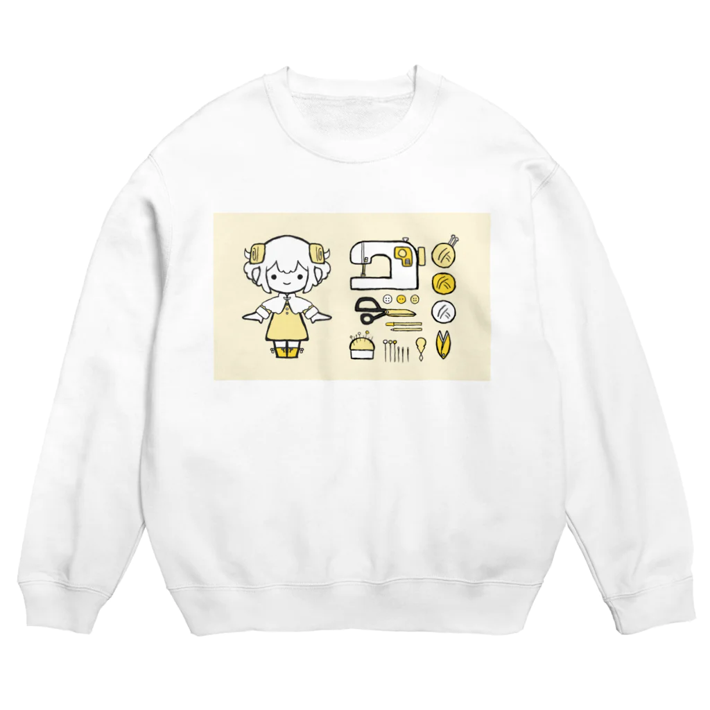 遣隋使さんのえとっこちゃん（未） Crew Neck Sweatshirt