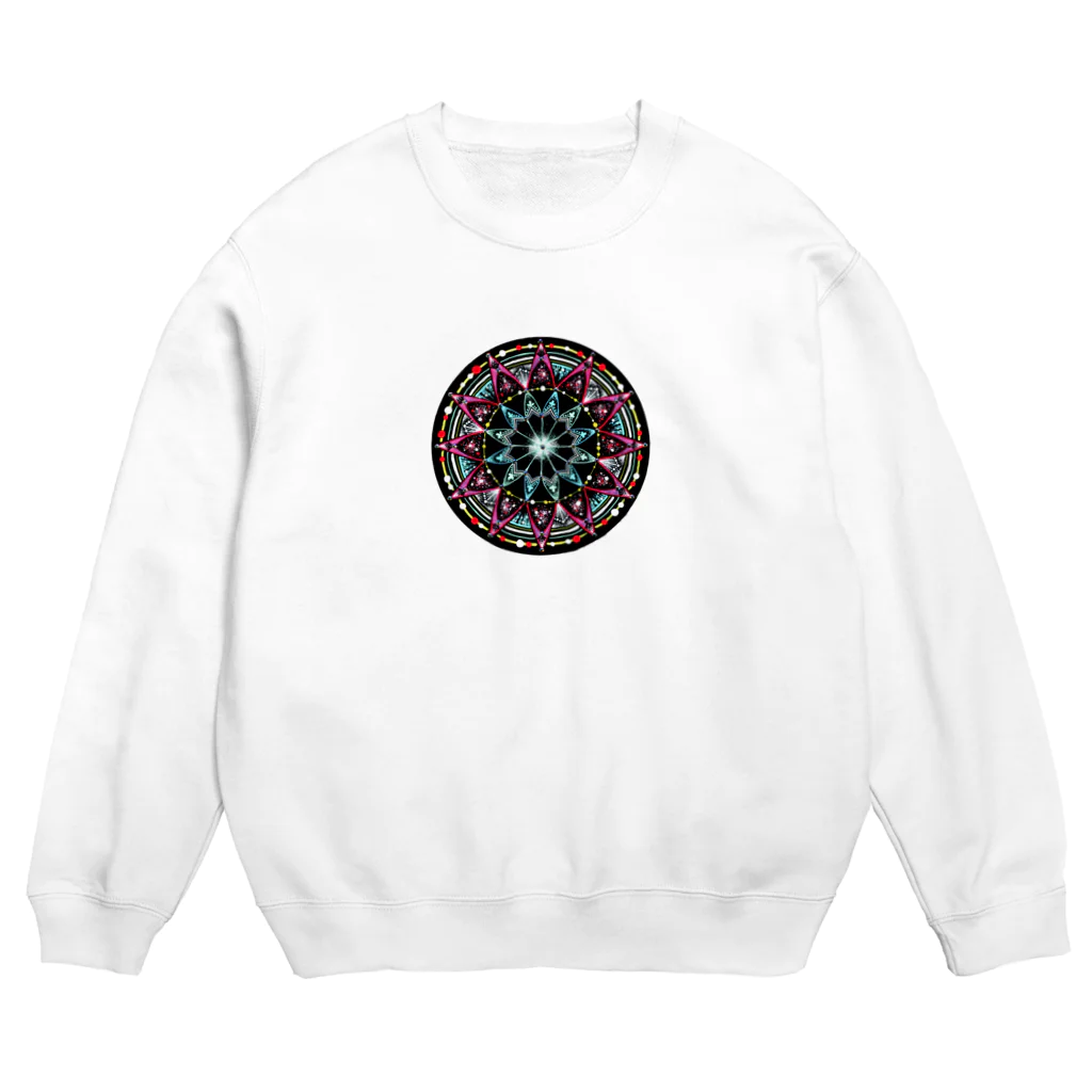 始季彩＠suzuriの聖夜−丸ver. Crew Neck Sweatshirt