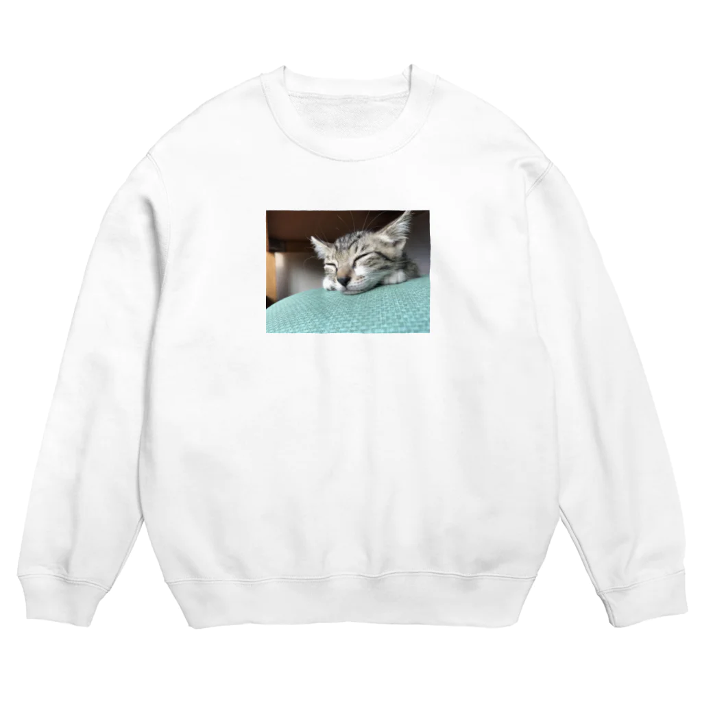 ほのぼのライフの子猫のちび Crew Neck Sweatshirt